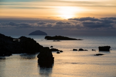Sunset over Ailsa Craig
