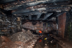 Heading out through the station