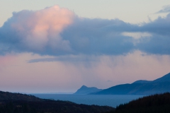 Pink Sunset over the Holy Island